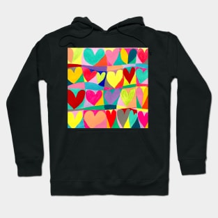 Love Rainbow Hearts Hoodie